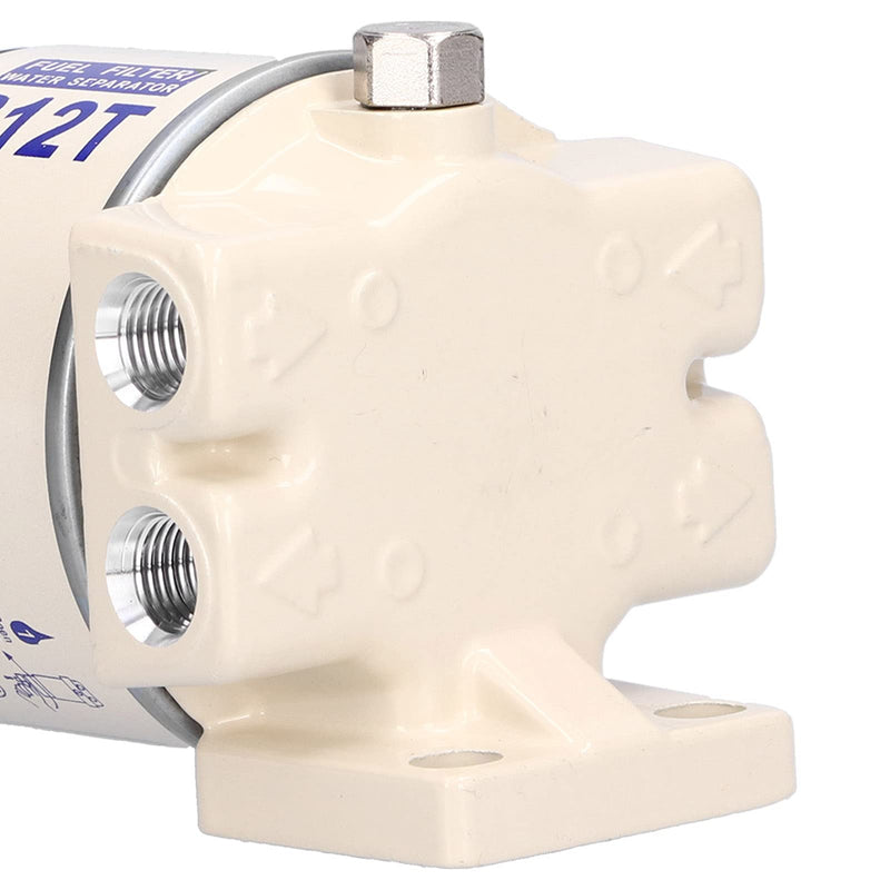 [Australia - AusPower] - Aramox Fuel Filter Water Separator, Marine Spin-On Fuel Filter Water Separator 30 GPH Flow Rate with Self-Bleeding Drain R12T Replacement 
