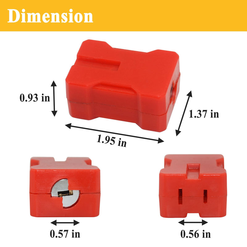 [Australia - AusPower] - 7397 Electrical Plug Lockout Device with 2 Keys, Fits for Standard 2&3 Pronged Plugs, Safety Assurance Device 1 