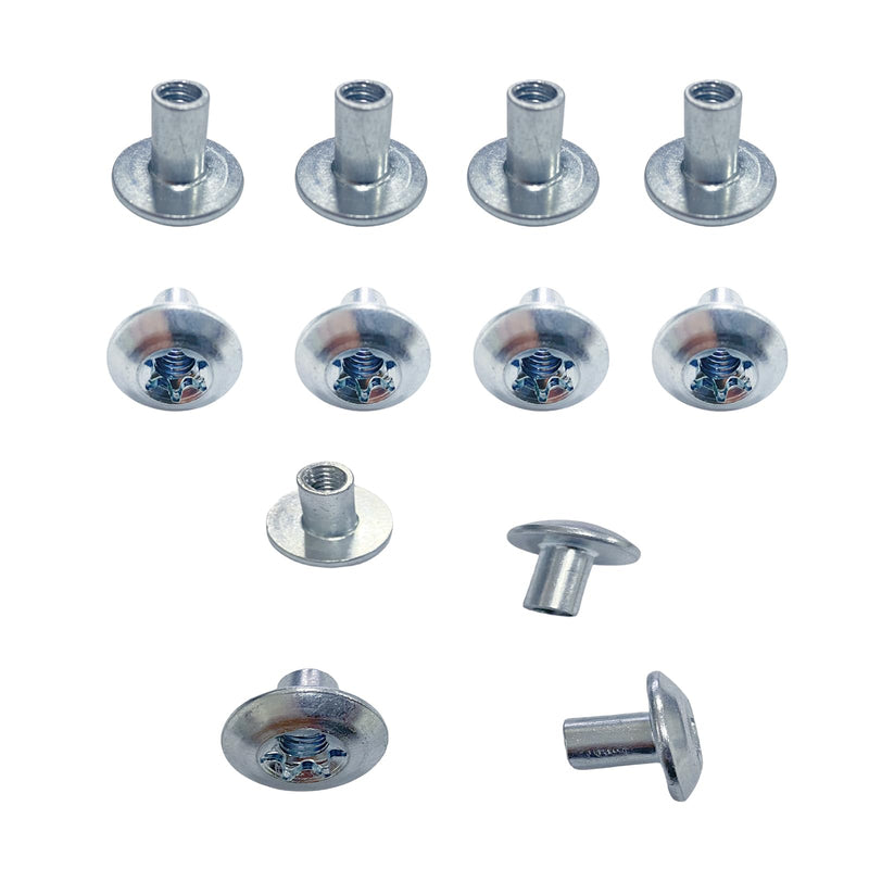[Australia - AusPower] - Domed Head Nut Torx Barrel 5/16" Thread Cargo Trailer Door Latch - Cargo Trailer Door Hardware (12 Pack) 12 pack 