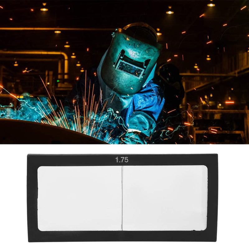 Fafeicy 1.75 Diopter Welding Glass Magnifying Glass Lens for Welding Helmet 5cm x 4cm 3mm Thickness with Eye Protection