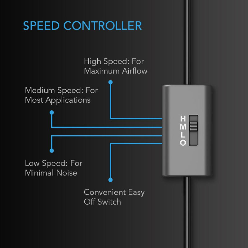 [Australia - AusPower] - AC Infinity AIRPLATE S2, Quiet Cooling Blower Fan System 6" with Speed Control, for Home Theater AV Cabinets 6-Inch - Centrifugal 