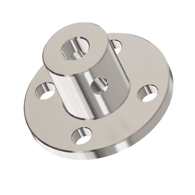 [Australia - AusPower] - 6mm(0.24 in) Flange Shaft Coupling, Rigid Coupling Motors Guide Support Coupler, High Hardness Connector Flanged Mount for DIY RC Model Motors Coupler with Set Screws & Wrench 6mm id-10mm od 