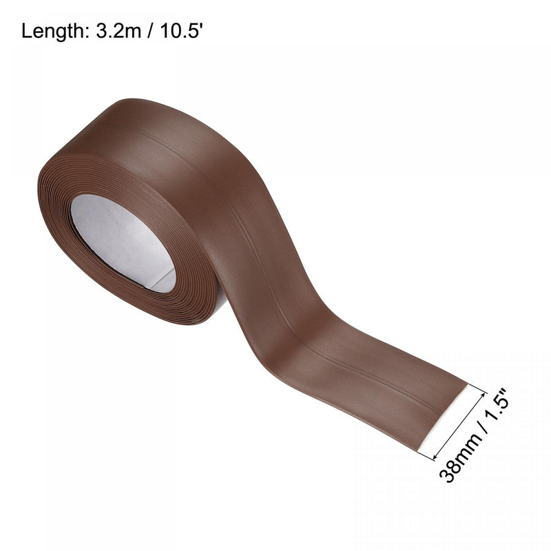 [Australia - AusPower] - uxcell Waterproof Seal Caulk Strip Tape Self Adhesive 1.5"W x 10.5'L PVC Sealing Tape for Kitchen Bathroom Brown 