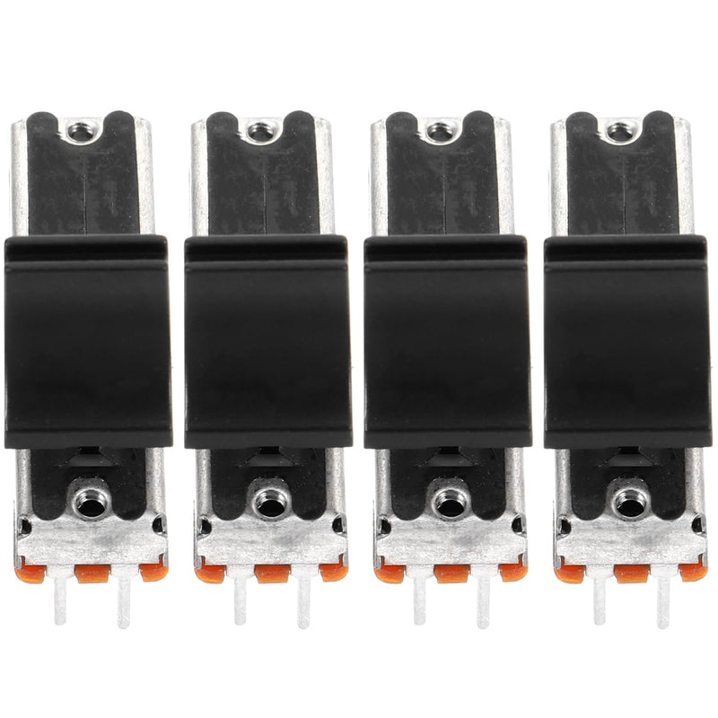 [Australia - AusPower] - Abaodam Replacement Potentiometer Push Button 4 Pieces 10K Stereo Volume Potentiometer For Audio 