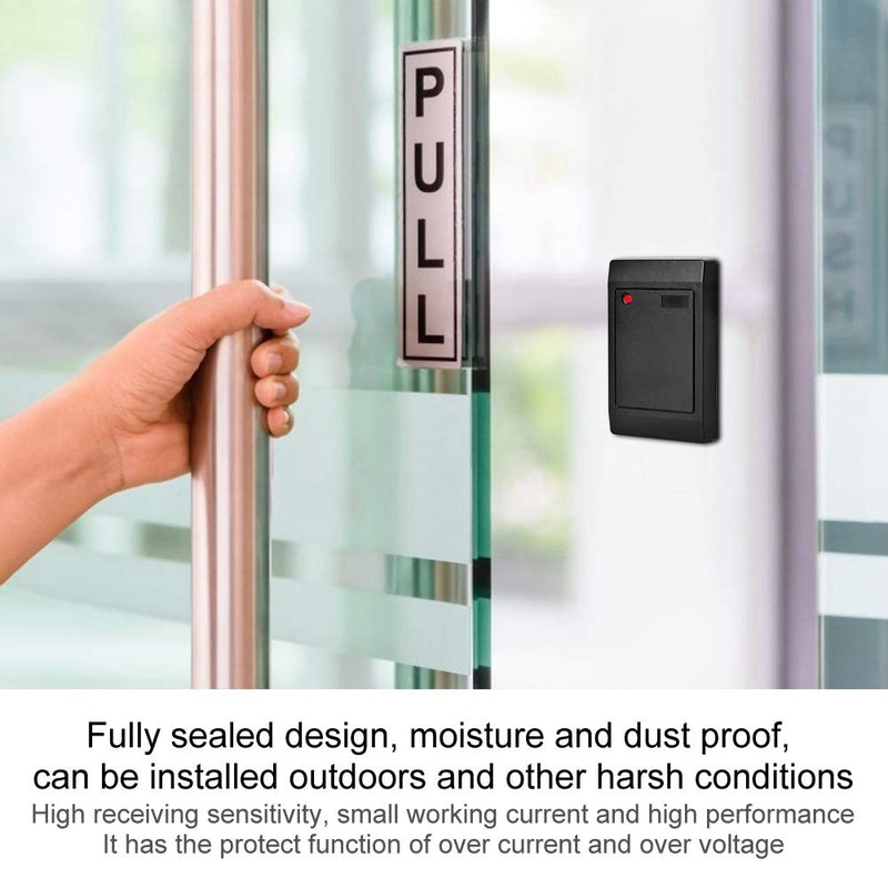 [Australia - AusPower] - T angxi Door Access Control ID Card Reader 26/34 125KHz RFID ID Card Reader for Home Security Access Control System 