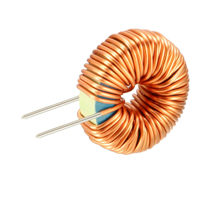 sourcing map Horizontal Toroid Magnet Inductance Monolayer Wire 220uH 5A Coil Pack of 10