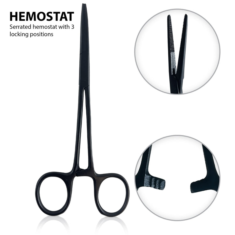 [Australia - AusPower] - Quick Response EMT Tactical Medical Tool Kit - Adjustable Belt Pouch, EMT Shears, Bandage Scissor, Forceps, Hemostat, and Pupil Light 