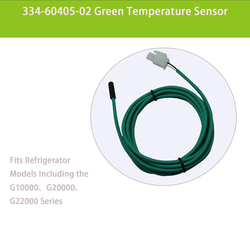 [Australia - AusPower] - 334-60405-02 74 Inch Green Coil Temperature Sensor 337-60405-02 Replacement Probe with Traulsen G1000, G2000, G22000 Refrigerator Cabinet 1 Year Replacement Service 