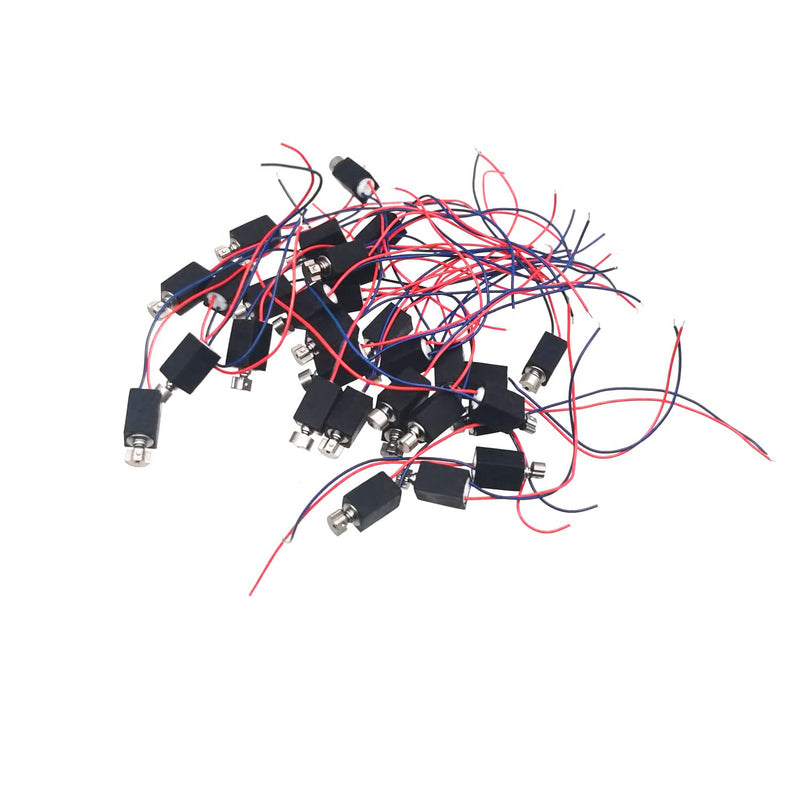 [Australia - AusPower] - 20Pcs DC 3V 3500RPM Pager Cell Phone Micro Vibration Motor 4mm x 8mm(Black) 