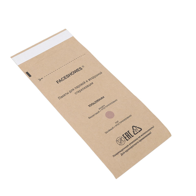 Sterilization Bags, 100 Pieces Self Sealing Bag for Dental Tools, Self Sealing Nail Art Cleaning Paper Bag, Dental Tool for Beauty of Oral Cavity