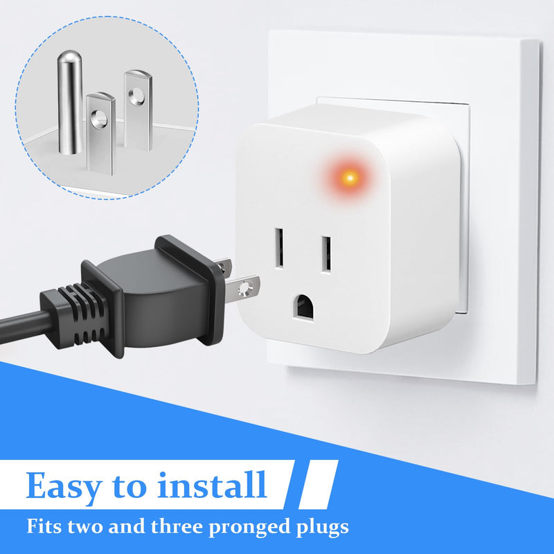 [Australia - AusPower] - 1PCS Thermostatically Controlled Outlet,Temperature Outlet Plug 32°F(0 Degree) Auto On/50°F(10 Degree) Off Cold Weather Thermostat Cube for Pond De-icers,Deicer Roof Cable,Farm 1 
