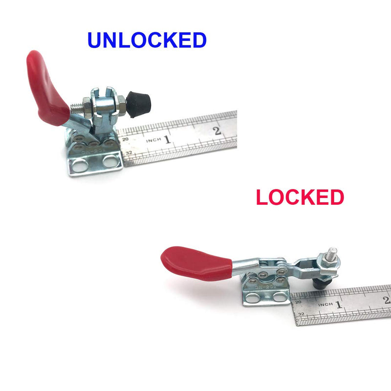 [Australia - AusPower] - Small Quick Release Horizontal Toggle Clamp 201A Hand Tool 60 lbs / 27kg (201-8PACK) 201-8PACK 