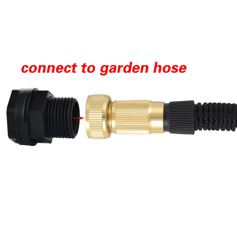 [Australia - AusPower] - 10 Pack Bulkhead Fitting, Garden Hose Threaded 3/4 Inch Male GHT x 1/2 Inch Female NPT Double Threaded Bulkhead Water Tank Connector for Rain Barrels Water Tank Pond Aquarium Tubs Pools Spigot 