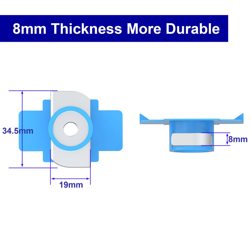 [Australia - AusPower] - 20 Pcs 3/8"-16 Nylon Strut Channel Cone Nuts, Nylon Squeeze Nut for Strut Channel, Easy to Locate Mounts Solar Panel, Strut Channel Nuts with Electro Galvanized Finish 20 