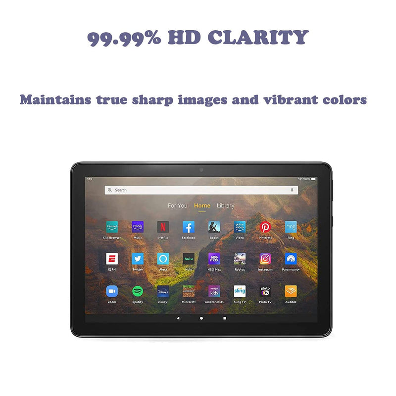 [Australia - AusPower] - 2-Pack Screen Protector for Amazon Fire HD 10 Tablet (2023/2021,13th/11th Generation) /Fire HD 10 Plus/HD 10 Kids/Kids Pro Tablet 2021, 9H Hardness Tempered Glass Guard for Fire 10 