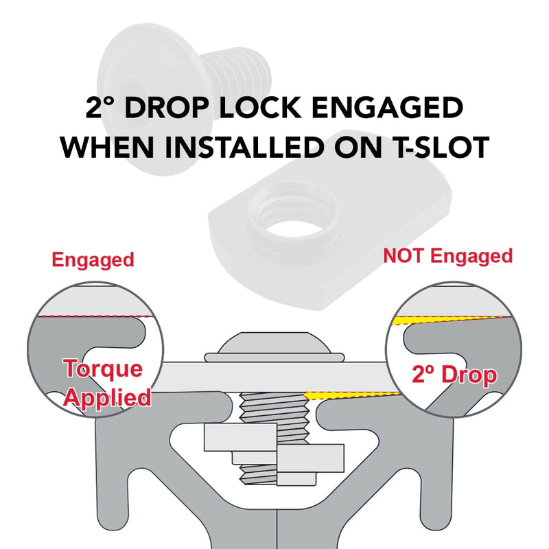 8020, 3320, 15 Series, 5/16-18 x 0.687 Inch Flanged Button Head Socket Cap Screw Bolt (FBHSCS) with Slide-in Economy T-Nut Hardware Combo (25 Pack) 25