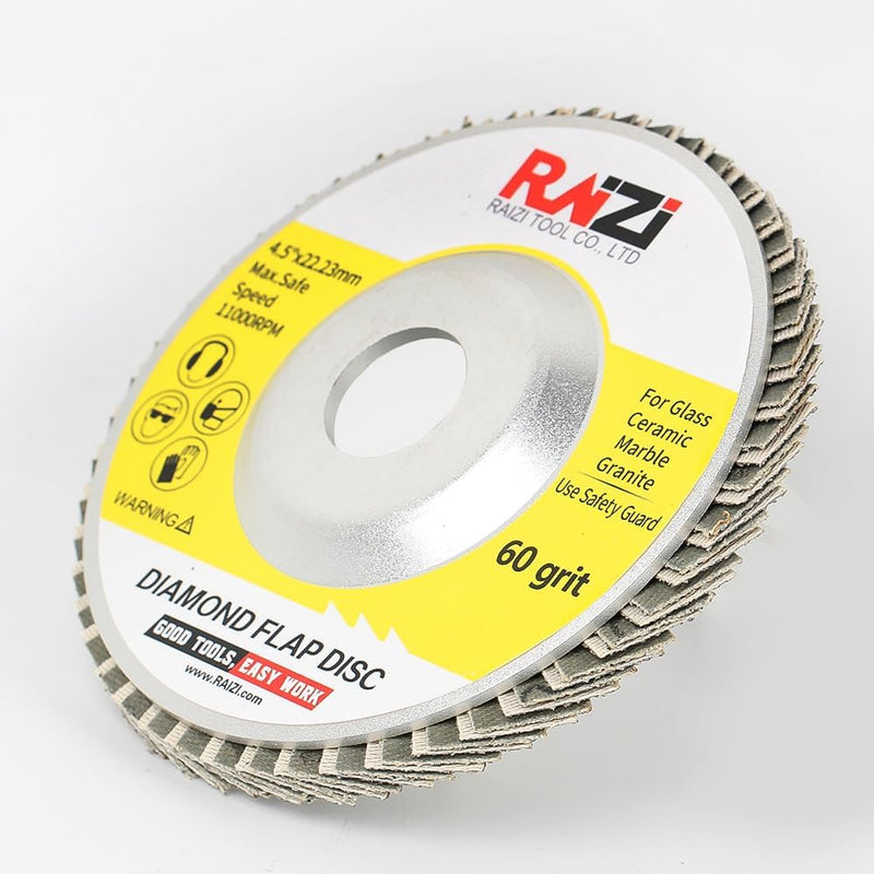 [Australia - AusPower] - Diamond Flip Grinding Wheel Suitable for Stone, Concrete, Glass and Metal, 115 x 22.23 mm Diamond Blade Disc (#60) #60 