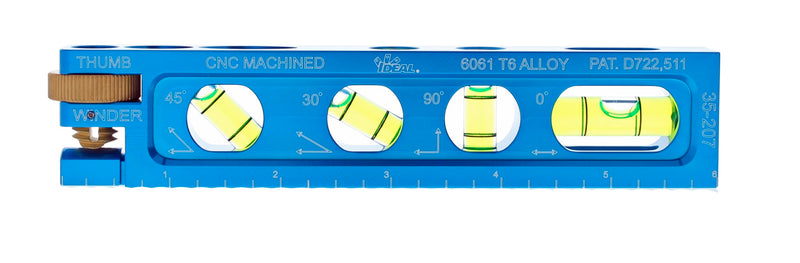 [Australia - AusPower] - IDEAL Electrical 35-207 6 in. Electrician Level With 4 Vials And Magnetic Jaw 