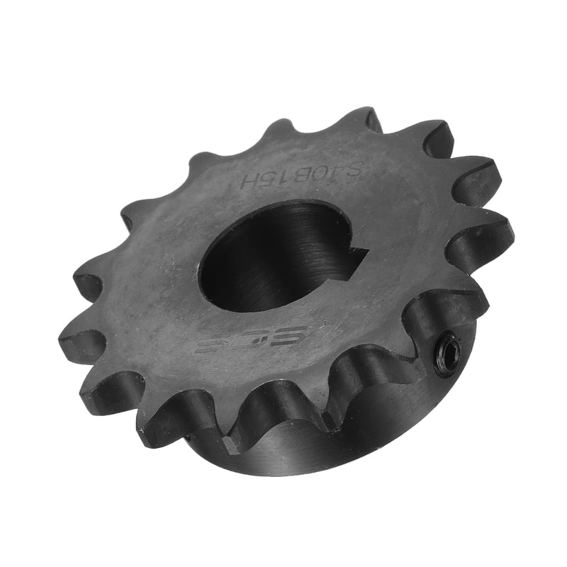 [Australia - AusPower] - uxcell #40 Chain Roller Sprocket B Type, 7/8" Bore 15 Tooth Single Strand Chain Sprocket, Carbon Steel, Keyway with Set Screws 
