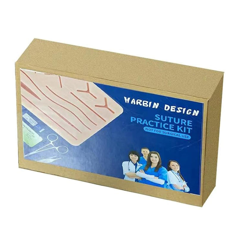[Australia - AusPower] - HB Design Complete Suture Training Kit(30 Pieces),Include 3rd Generation Suture Pad with Pre-Cut Wounds,Suture Tools and Mixed Suture Thread with Needles for Students and Nurses Practicing 