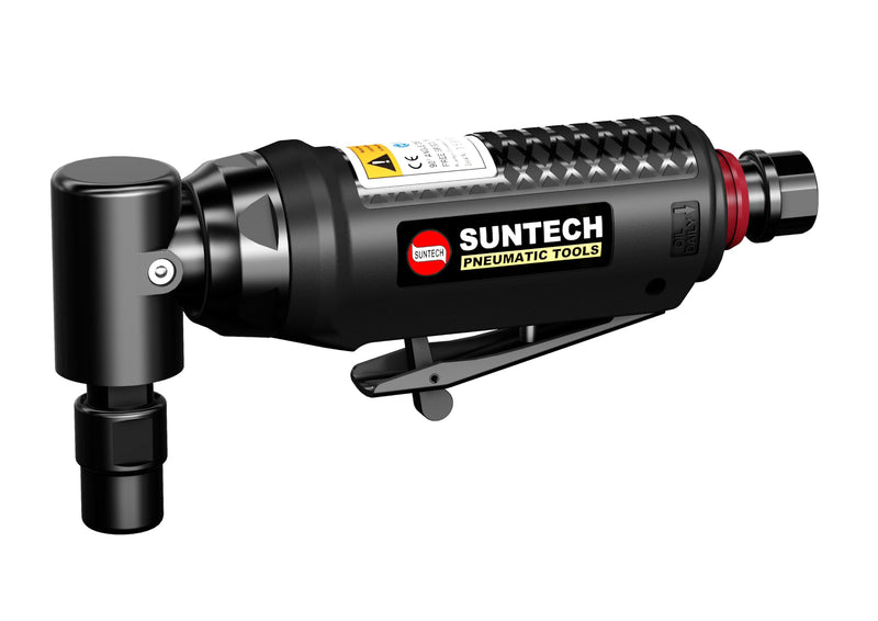 SUNTECH SM-52-5300 Sunmatch 1/4" 90 Degree Angle Pneumatic Die Grinders, 0.3HP, 20,000Rpm, Black