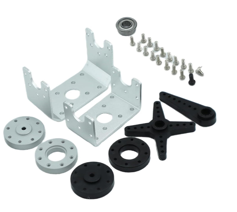 [Australia - AusPower] - 80KG Robot Servo Motor High Torque Steel Gear Waterproof Digital Steering Servo for Robotics, RC Vehicles, and Industrial Applications with Mount Brackets (180 Degrees) 180 Degrees 