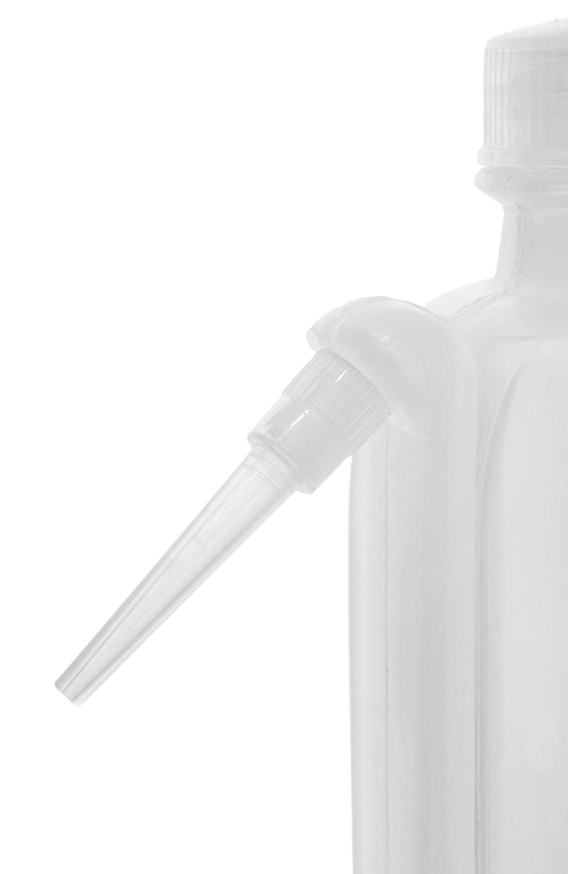 EISCO Wash Bottle, 500ml - Polyethylene - Translucent, Unbreakable - Screw Cap with Down Spout for Dispensing Liquid Labs (Pack of 3) 16.9 Ounces (Pack of 3)