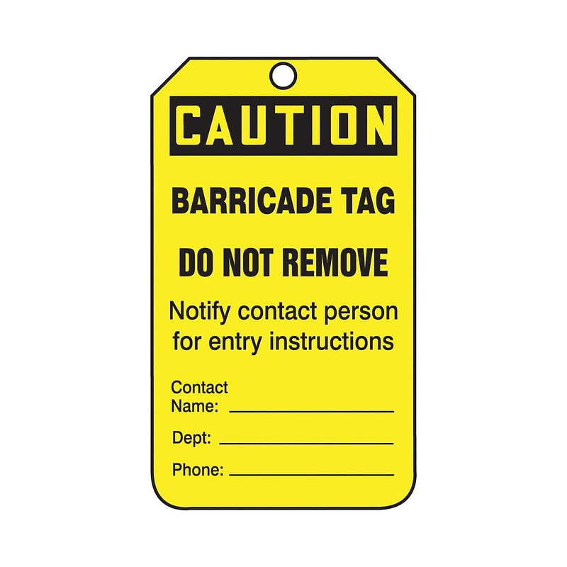 ACCUFORM SIGNS Caution Tag TAB105CTP