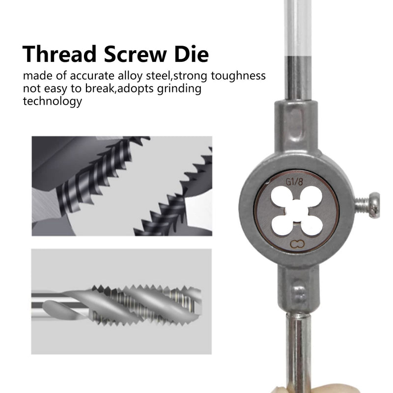 [Australia - AusPower] - Fafeicy G1/8 UNC Round Die Thread Screw Die 30mm/1.18" OD for General Thread Machining Manual Measurement, #511 