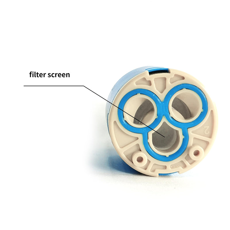 [Australia - AusPower] - Ceramic Cartridge 35 mm (1 Piece) – Replacement Part for Single Lever Kitchen Tap, Washbasin Tap, Shower Mixer Tap Blue (1 Piece) 
