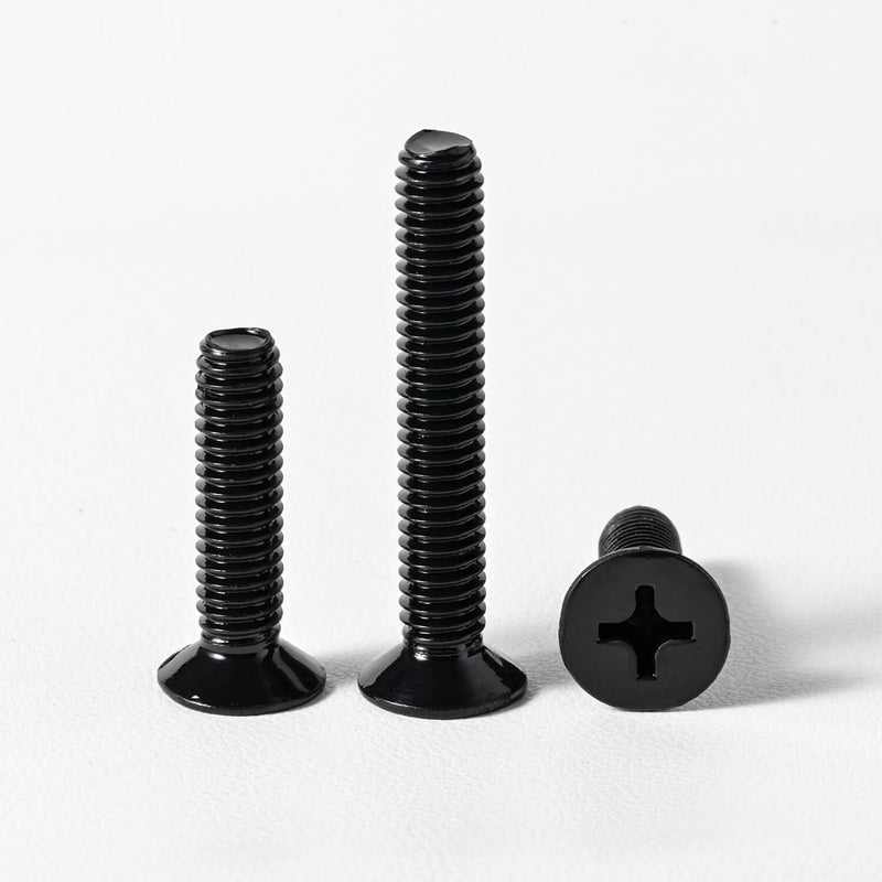 [Australia - AusPower] - 1/4-20 x 1-1/4'' (20 Pack) Flat Head Machine Screw, Phillips Drive, Black Oxide 304 Stainless Steel 18-8, Bright Finish, Fully Machine Thread 1/4 x 1-1/4'' 