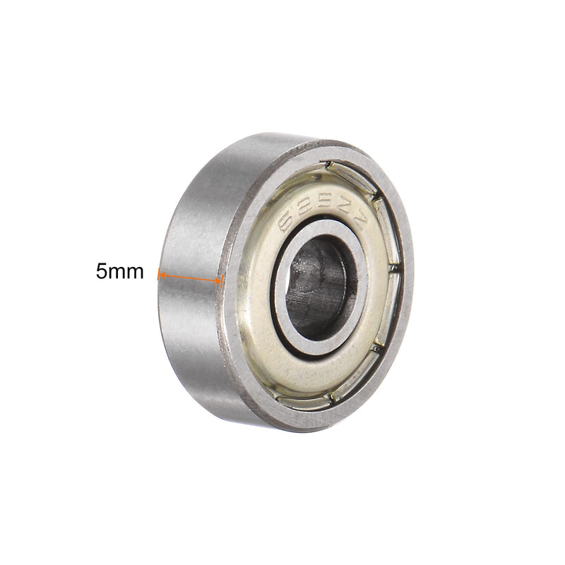 [Australia - AusPower] - uxcell 15pcs 625ZZ Deep Groove Ball Bearings 5mm Bore 16mm OD 5mm Thick Carbon Steel Double Shielded ABEC3 Z1 Bearing for Motors 5mm x 16mm x 5mm 15 