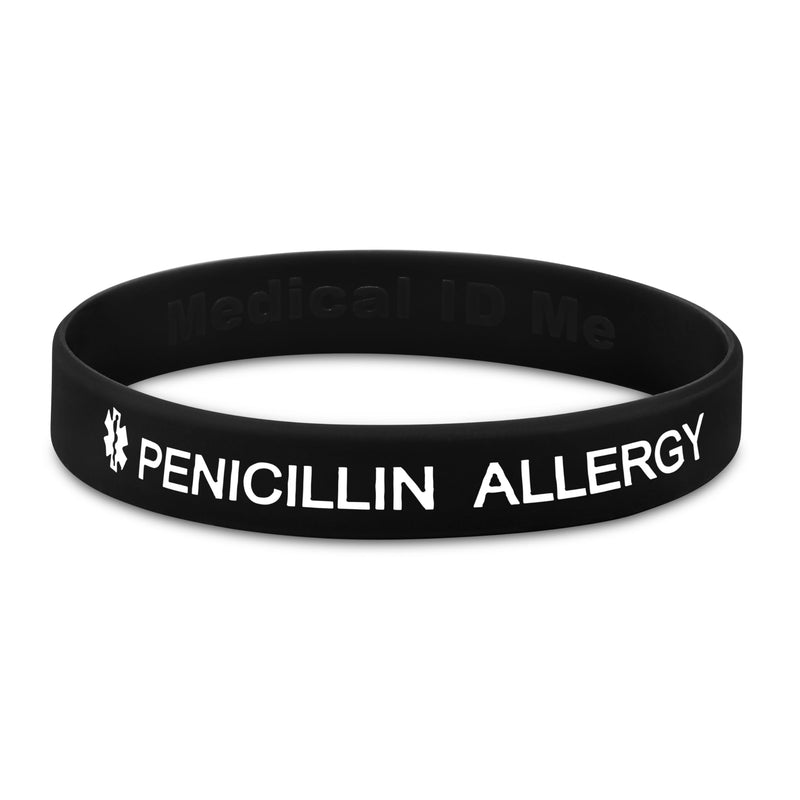 4 x Penicillin Medical Alert Wristbands - 4 Colours Medium 18cm