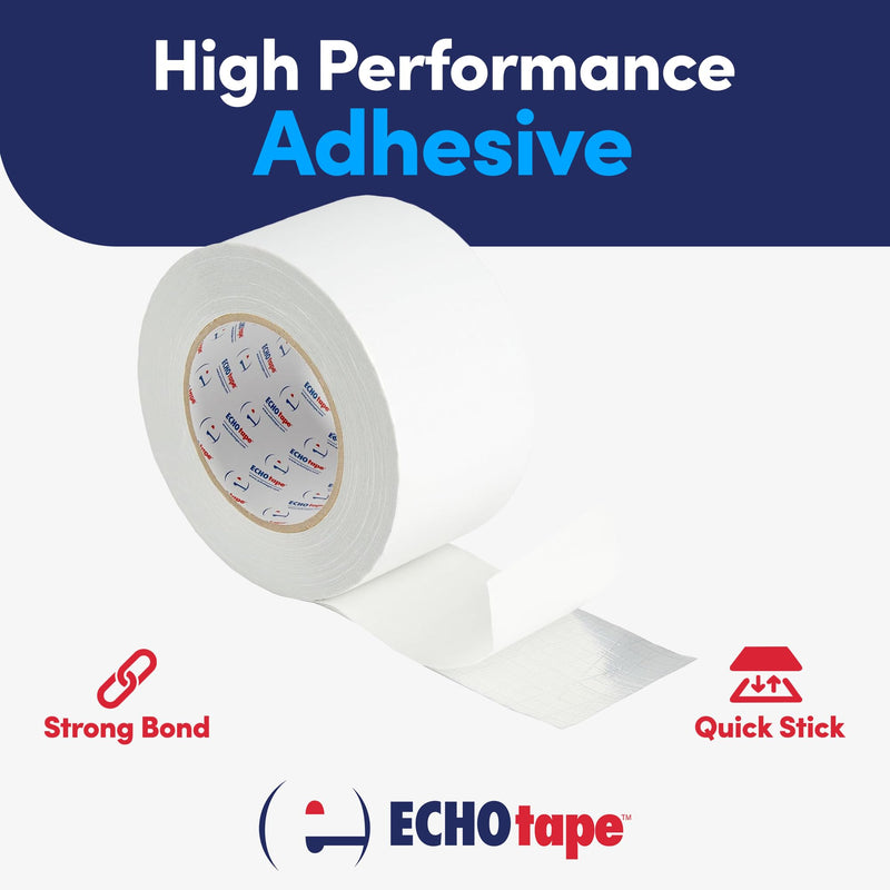 ECHOtape FS-G7732 All Weather Lamtec WMP-VR-R Plus Facing Insulation Tape - High Performance Adhesive Tape for Construction 2.83 in x 50 yds / 72mm x 45.72m White