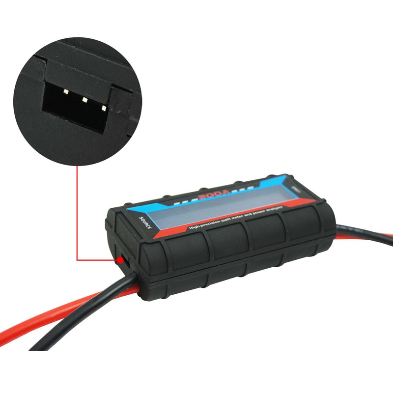 [Australia - AusPower] - 200A Watt Meter High Precision Monitor, DC 0-100V Voltage Amp Tester, Power Analyzer Multimeter, Set of 2, for RC,Solar Panel, Wind Power 200A 100V 