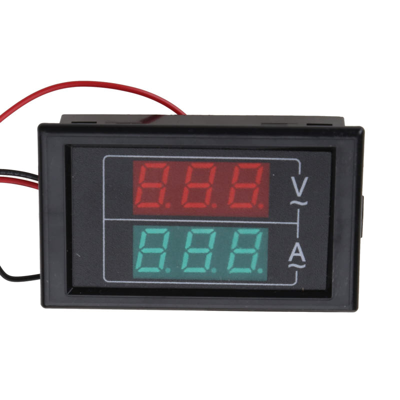[Australia - AusPower] - Volts Amp Meter, 500V 100A Digital Voltmeter Ammeter Panel,LED 2in1 Multimeter, 2-Wire Voltage Amperages Tester Gauges, 4*1.6*6.3cm, As shown in the picture 