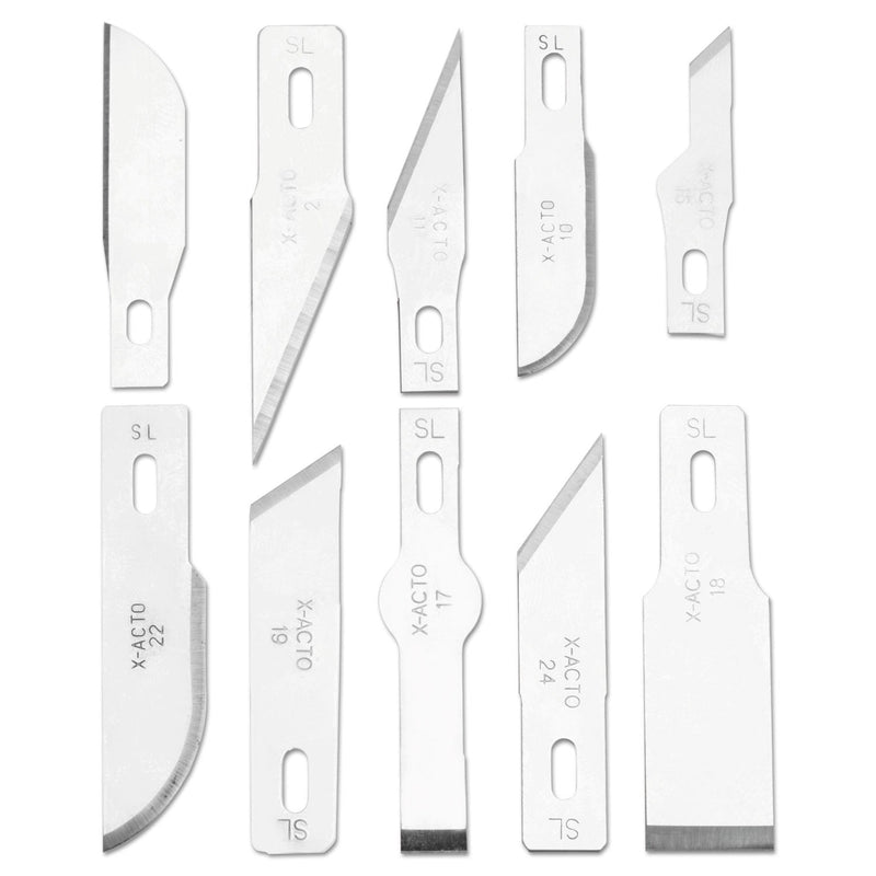 [Australia - AusPower] - X-ACTO Compression Basic Knife Set 3 Knives 13 Blades Soft Carry Case 17 Count Art Knives 