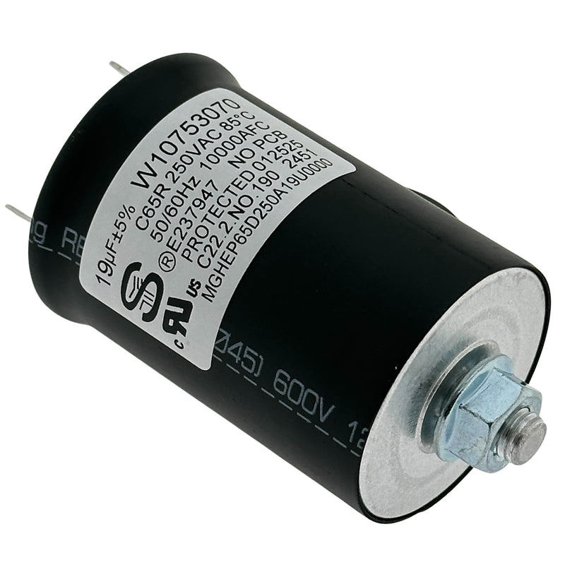 W11662065 W10753070 Capacitor C65R 19uF 250VAC Compatible with Maytag Kenmore KitchenAid Dishwasher, Replaces 4979039, AP7211137, PS16875933, EAP16875933