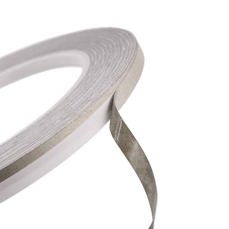 5mm x 20M (0.2in x 65ft) Conductive Cloth Fabric Adhesive Tape, Faraday Tape for EMI Shielding, Interference Signal Blocking, Laptop Mobilephone LCD Repair, Cable Wire Harness Wrapping 5mm