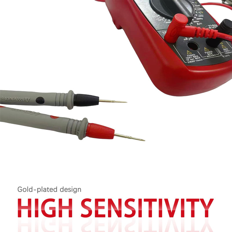 [Australia - AusPower] - Digital Multimeter Test Leads, 1000V 20A Multimeter Leads, Multimeter Probes 