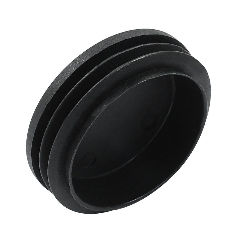 [Australia - AusPower] - 4 Pack 2-1/2 Inch (63mm) Round Plastic Hole Plugs, Black Pipe Tubing End Cap for Round Metal Tube Diameter: 2-1/2" 4 Pcs 
