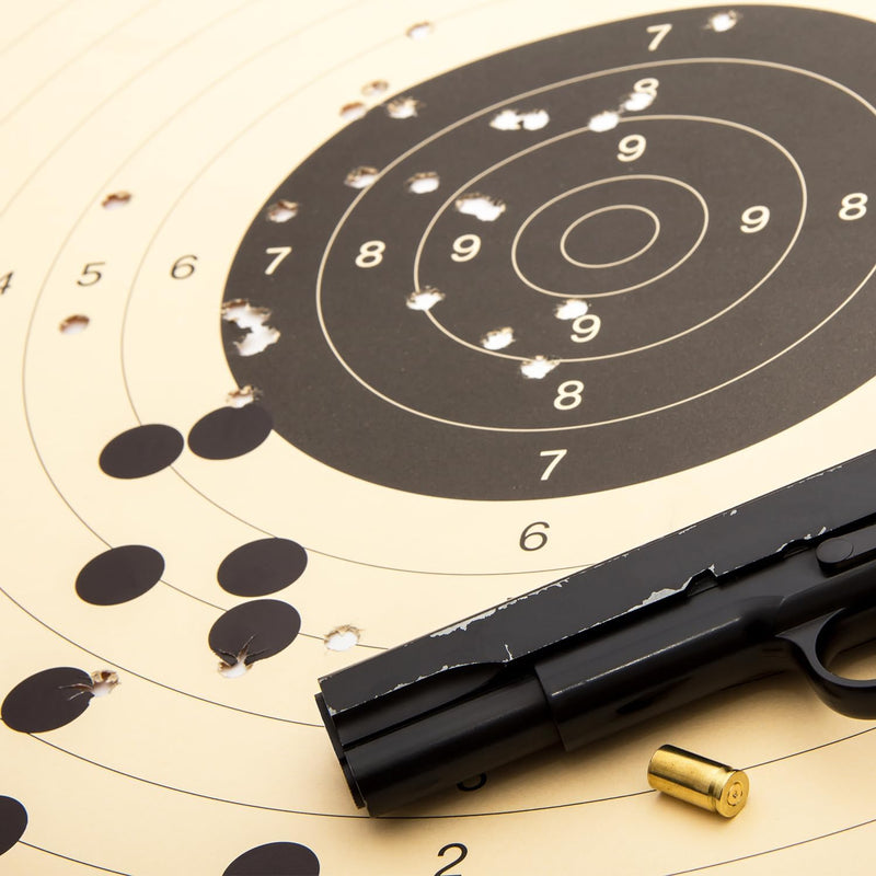 ChromaLabel 0.75 Inch Permanent Round Target Pasters for Shooting and Marksmanship, 1000 Labels per Dispenser Box, Black 3/4" Diameter