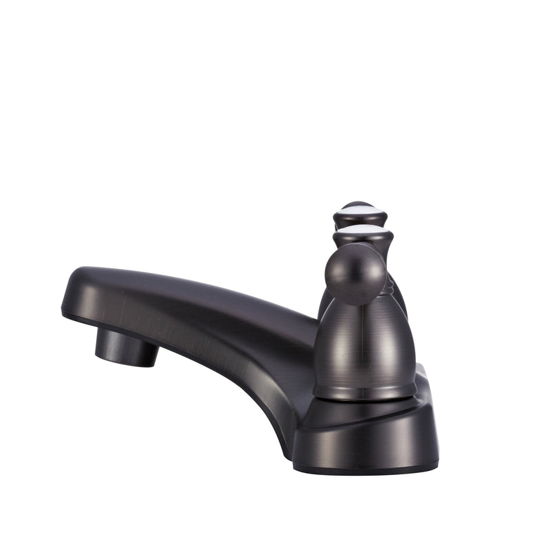 Dura Faucet DF-PL700L-VB RV Two Handle Bathroom Faucet (Venetian Bronze) | RV two handle bathroom sink faucet for campers, trailers, and motorhomes. Classic Hot/Cold Levers Venetian Bronze