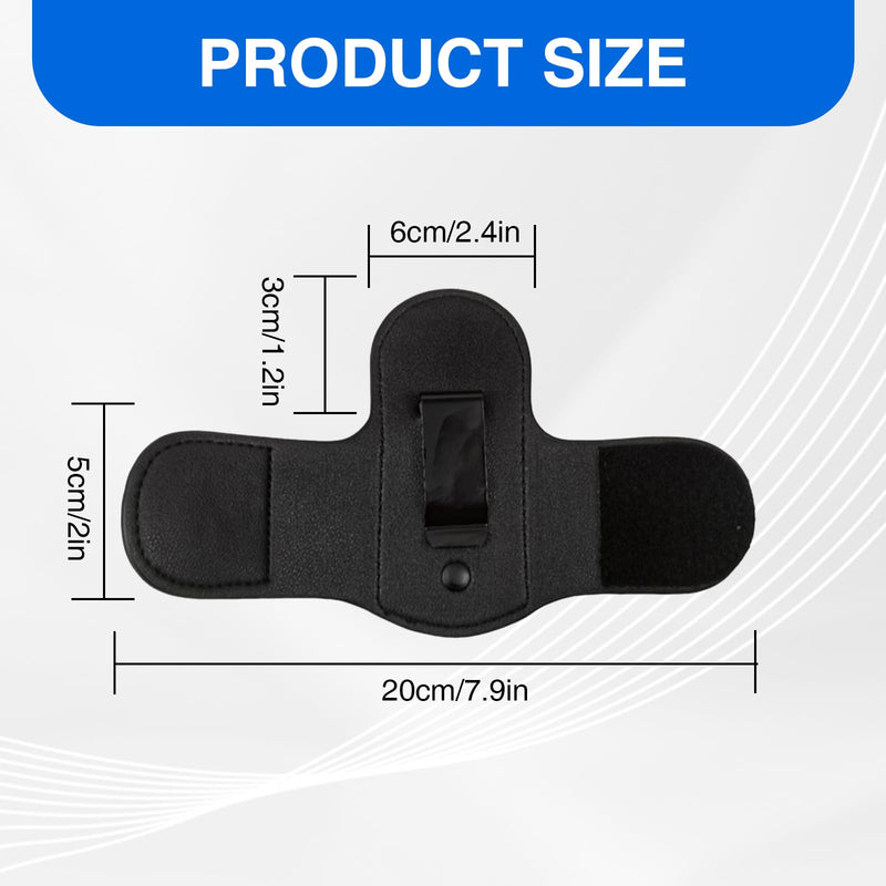 [Australia - AusPower] - Stethoscope Hip Clip Holder, Leather Holster for Scrubs, Compatible with 3M Littmann Classic III and Other Models 
