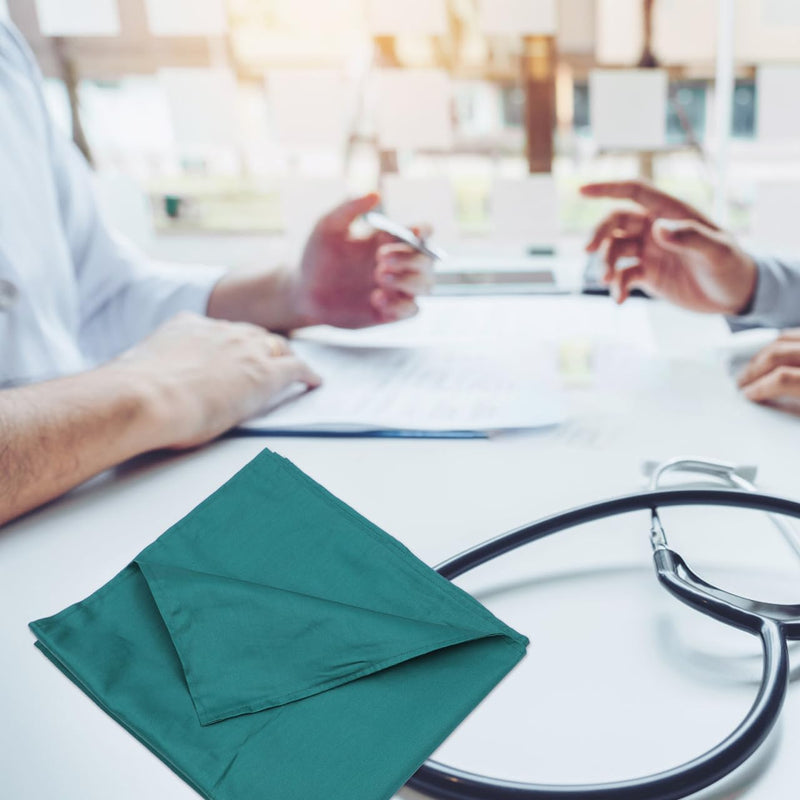 [Australia - AusPower] - iplusmile Medical Cloth Surgical Cloth Cotton Cloth Double Layer Square Medical Cloth for Hospital Surgery Green 23.6 x 23.6 Inches 