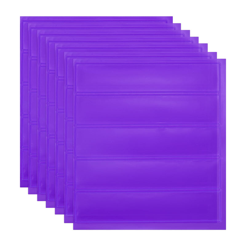 PATIKIL Hard Hat Reflective Stickers, (5 x 6 Inch, Purple) (7 Pcs), Retro Reflective Safety Tape Durable Adhesive Helmet Stickers, Suit for - Hard Hats/Helmets/Mailboxes