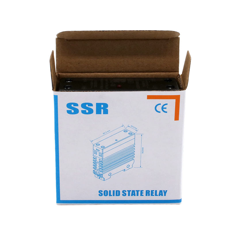 SSR 25 DD Solid State Relay DC to DC (Input 3-32V DC Output 3-75V DC) with Radiator, 25A(DC to DC 25A)