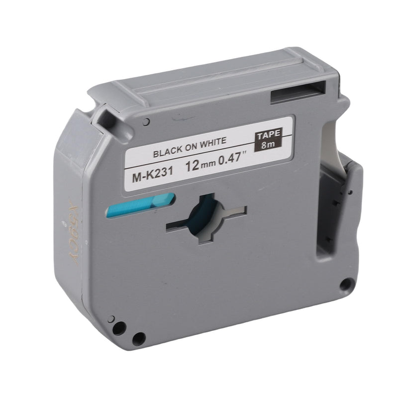 Jeffergarden 12mm Label Tape, PET Material Alcohol with Strong Adhesion for Label Printer PT 65 PT 70 PT 80