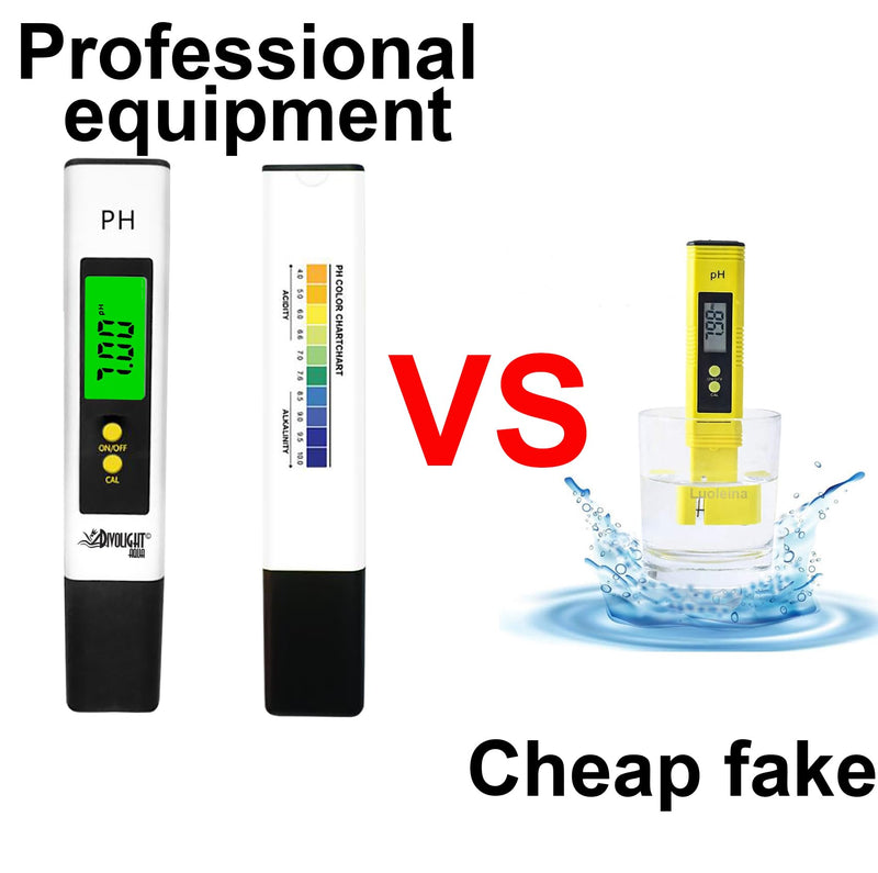 [Australia - AusPower] - Water Tester PH Meter, Digital PH Meter 0.01 PH High Accuracy Water Quality Tester with 0-14 PH Measurement Range for Household Drinking, Pool and Aquarium Water PH Tester Design with ATC 