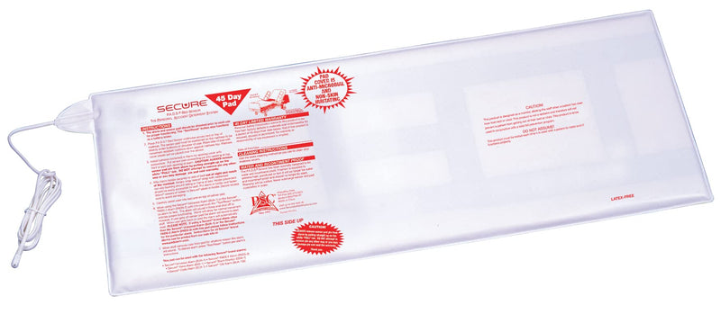 [Australia - AusPower] - Secure Bed Alarm for Elderly Adults - 12" x 30" Bed Pressure Sensor Pad, 80 dB Patient Alarm Monitor with Protective Holder, 9V Battery Included - Bed Alarms and Fall Prevention for Dementia Patients 